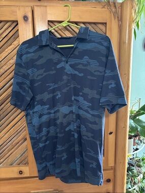 TravisMathew Navy Camo Short-Sleeve Polo